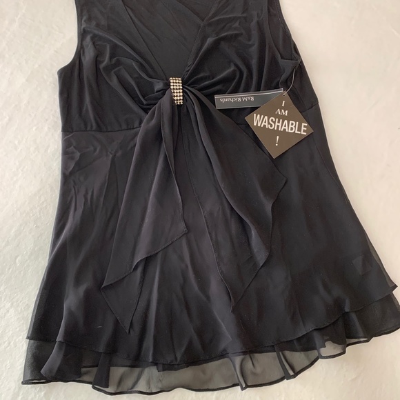 NWT R&M Richards Rhinestone Pinch Sleeveless 2 PC - Picture 11 of 12